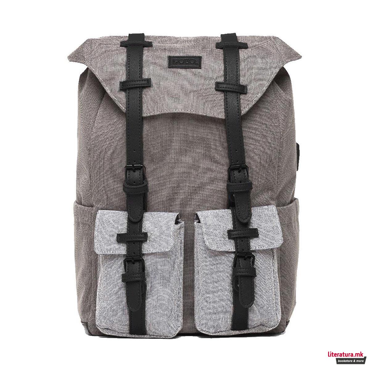 Ранец, Omnia, сив 