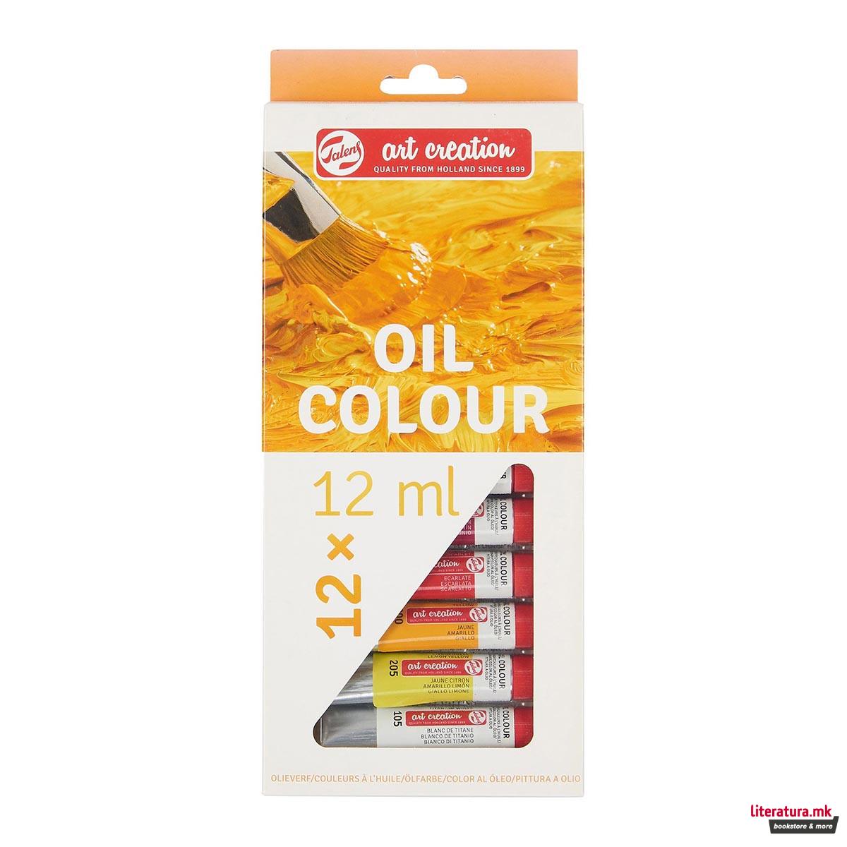 Сет маслени бои, Talens Art Creation Oil Colour, 12 x 12 мл 