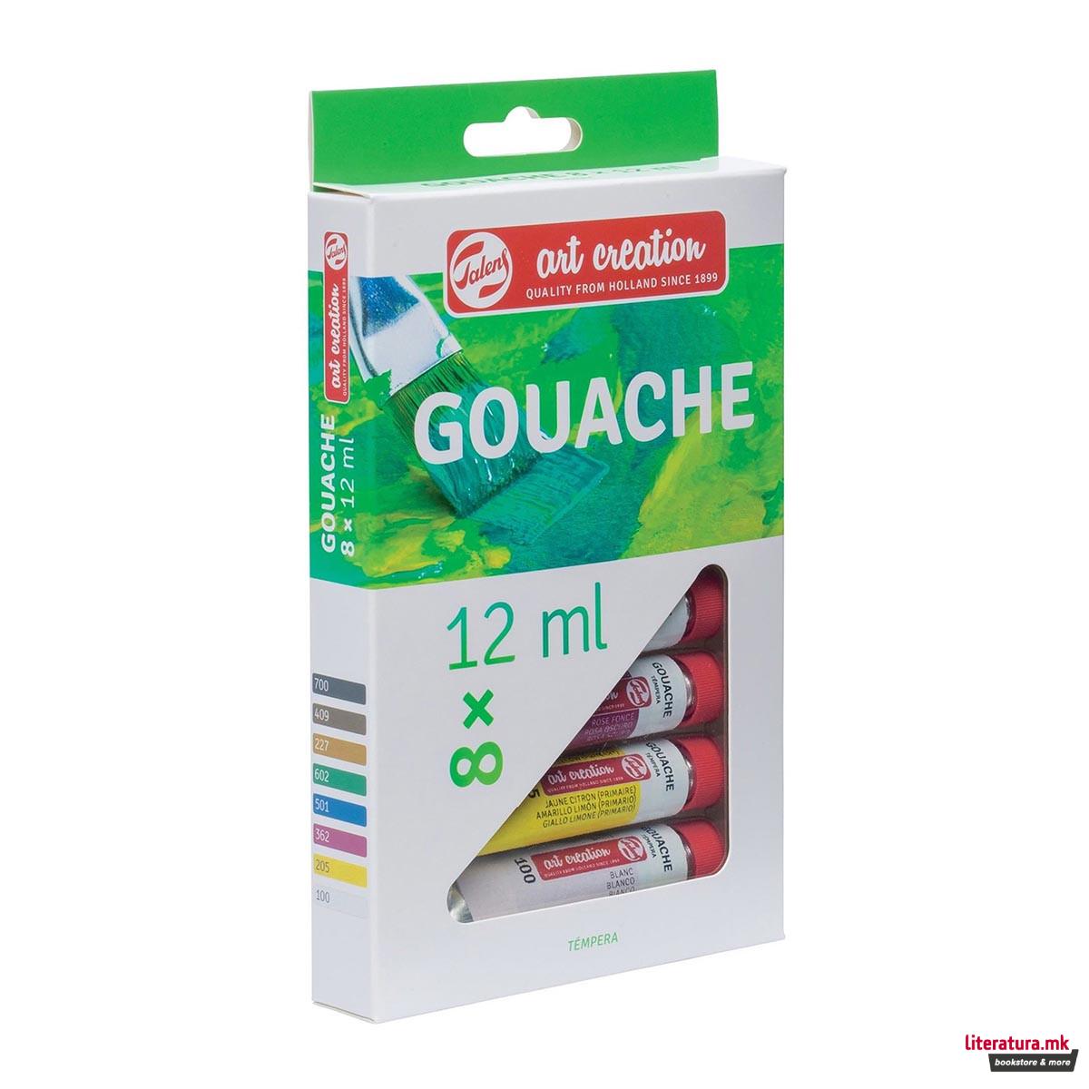 Сет гваш бои, Talens Art Creation Gouache, 8 x 12 мл 