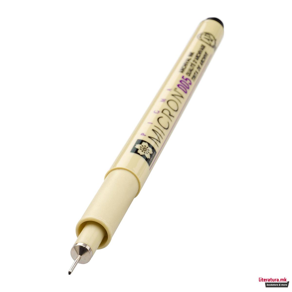 Фајнлајнер, Sakura, Pigma Micron, 005, 0.20 мм, црн 