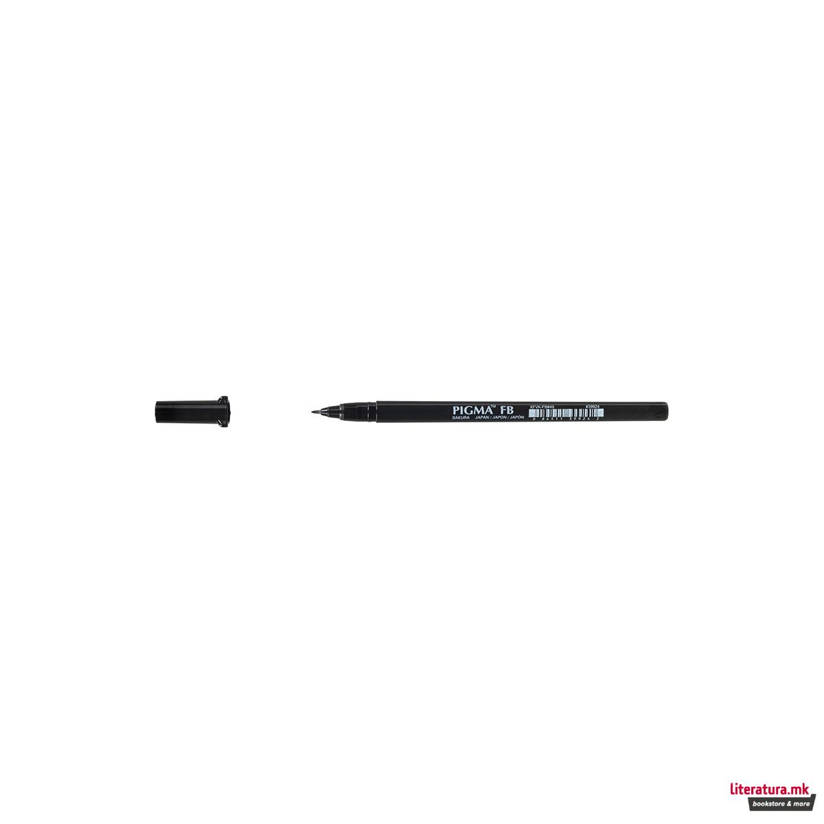 Брашпен, Sakura, Pigma Brushpen - Fine, црно 