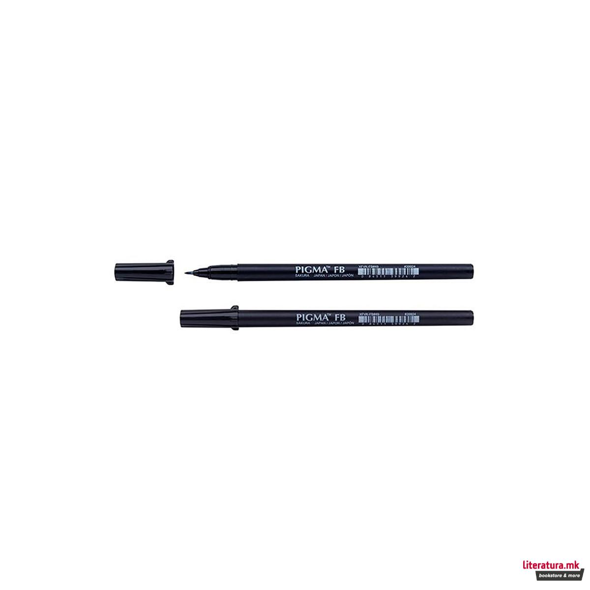 Брашпен, Sakura, Pigma Brushpen - Fine, црно 