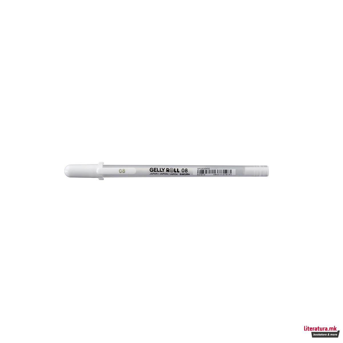 Гел-ролер, Sakura, Gelly Roll Basic, 08, бел 