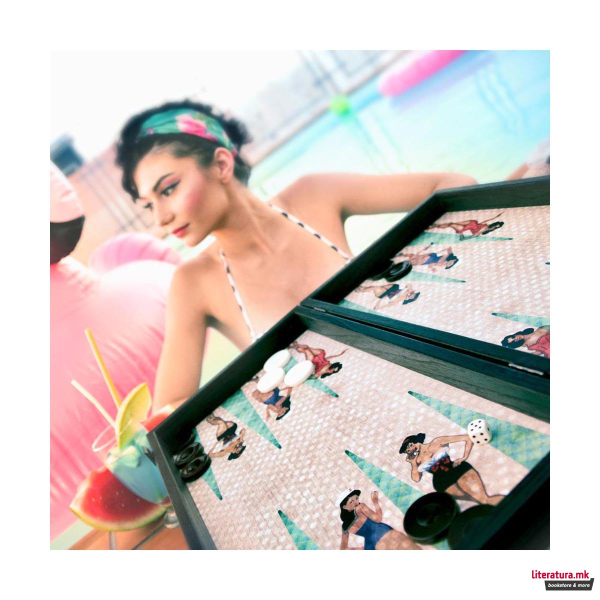 Сет за табла, Pin Up Girls Backgammon, голем 