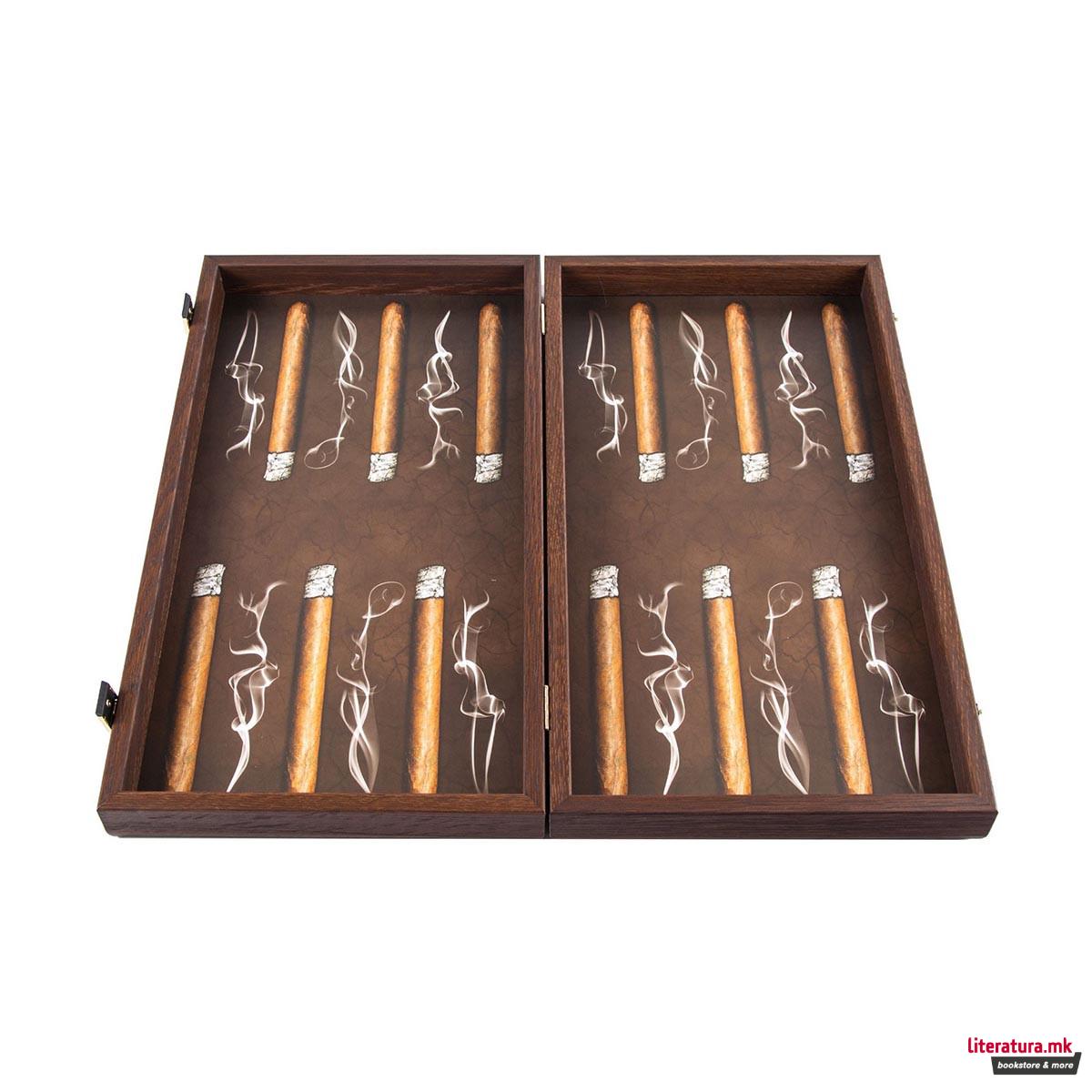 Сет за табла, Robusto Cigar Backgammon, голем 