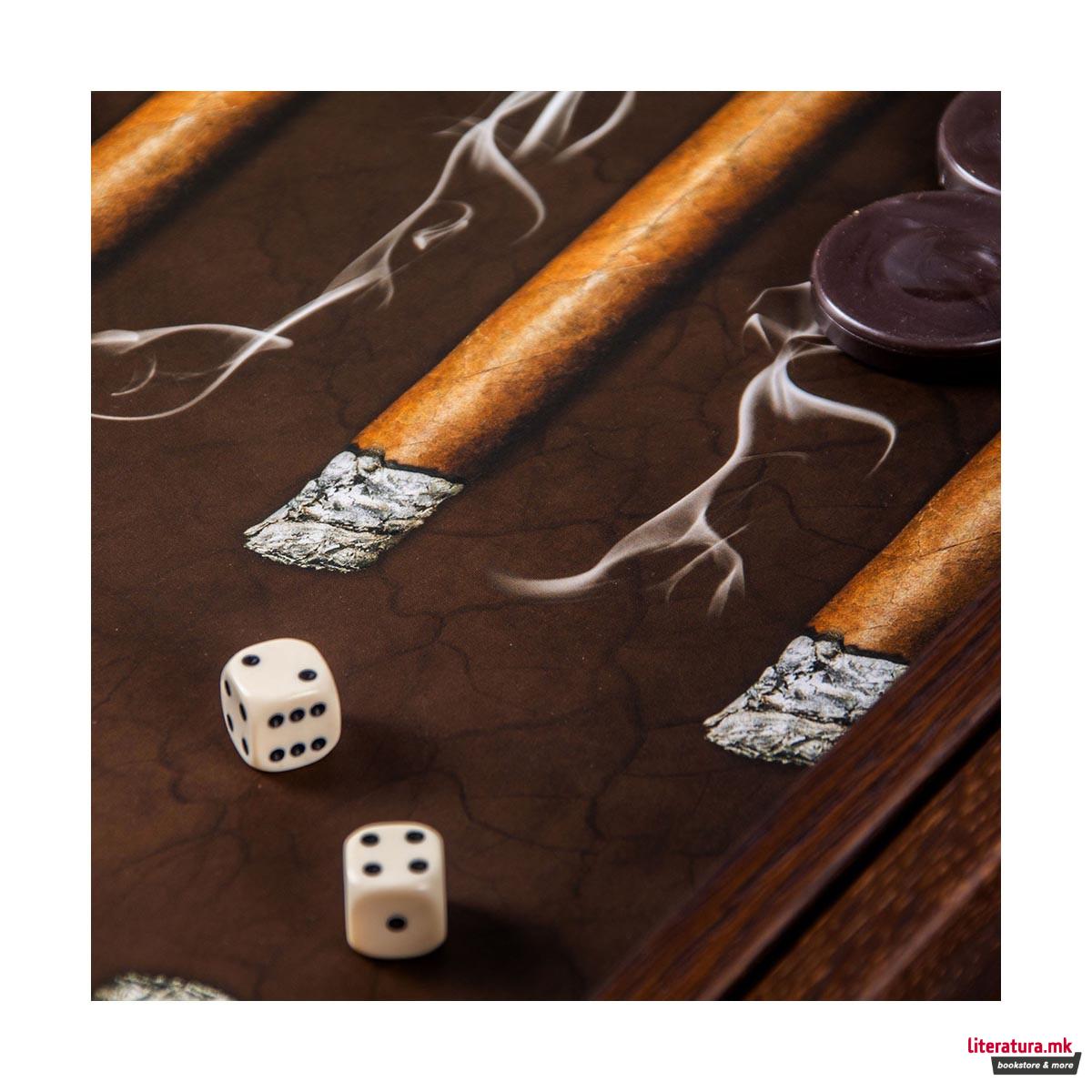 Сет за табла, Robusto Cigar Backgammon, голем 