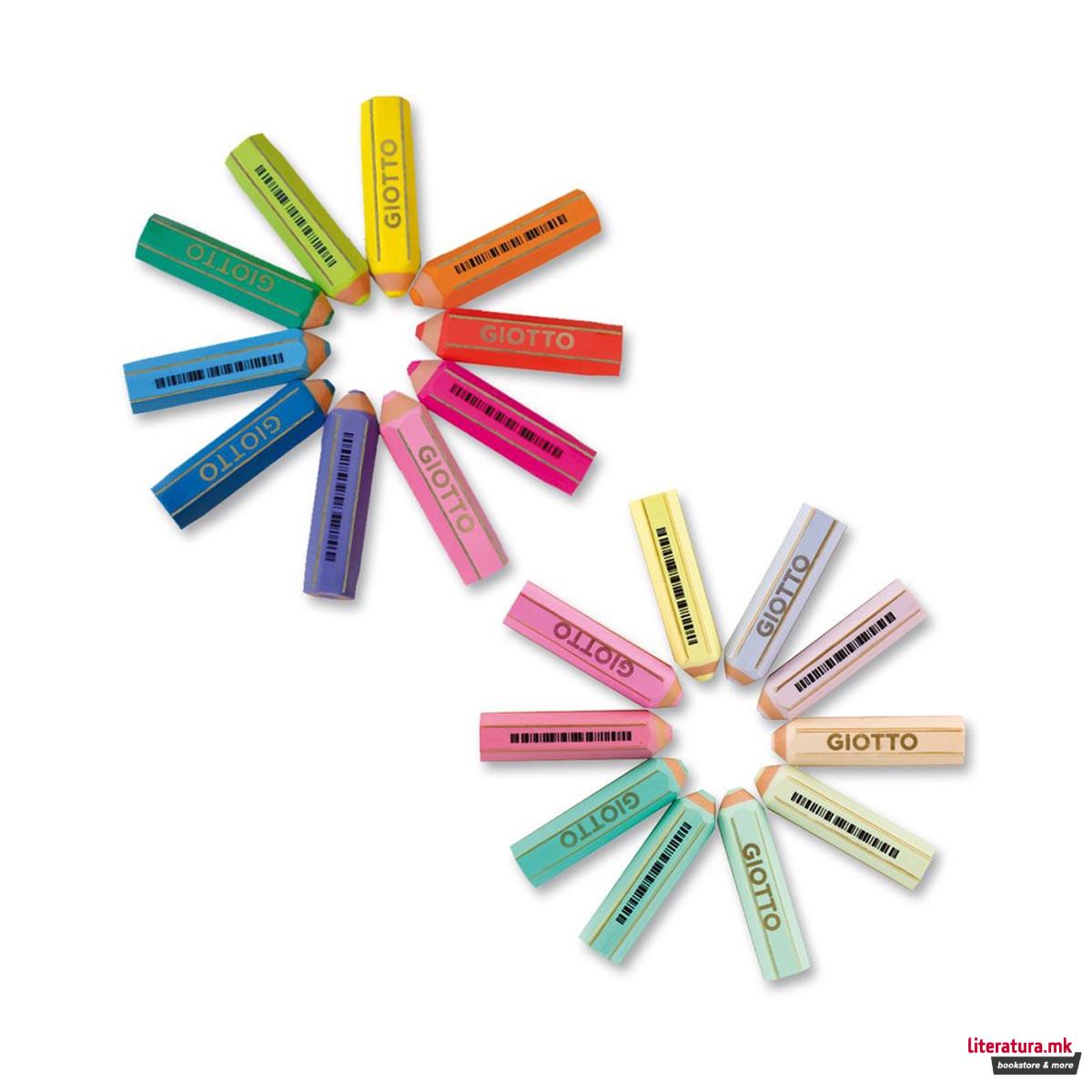 Гума, Giotto, Happy Gomma Pastel, 10 бои 