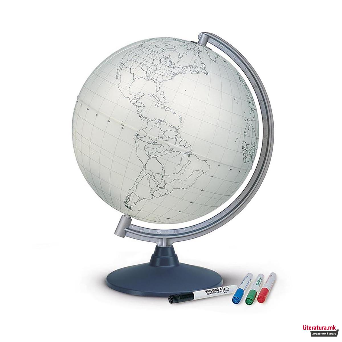 Глобус, Tecnodidattica, Blank, Ø30 цм 
