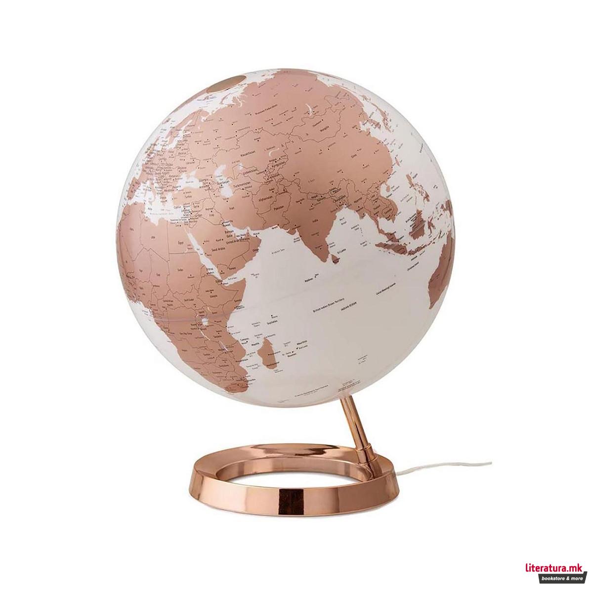 Глобус, Light & Colour, Metal Copper, Ø30 цм 