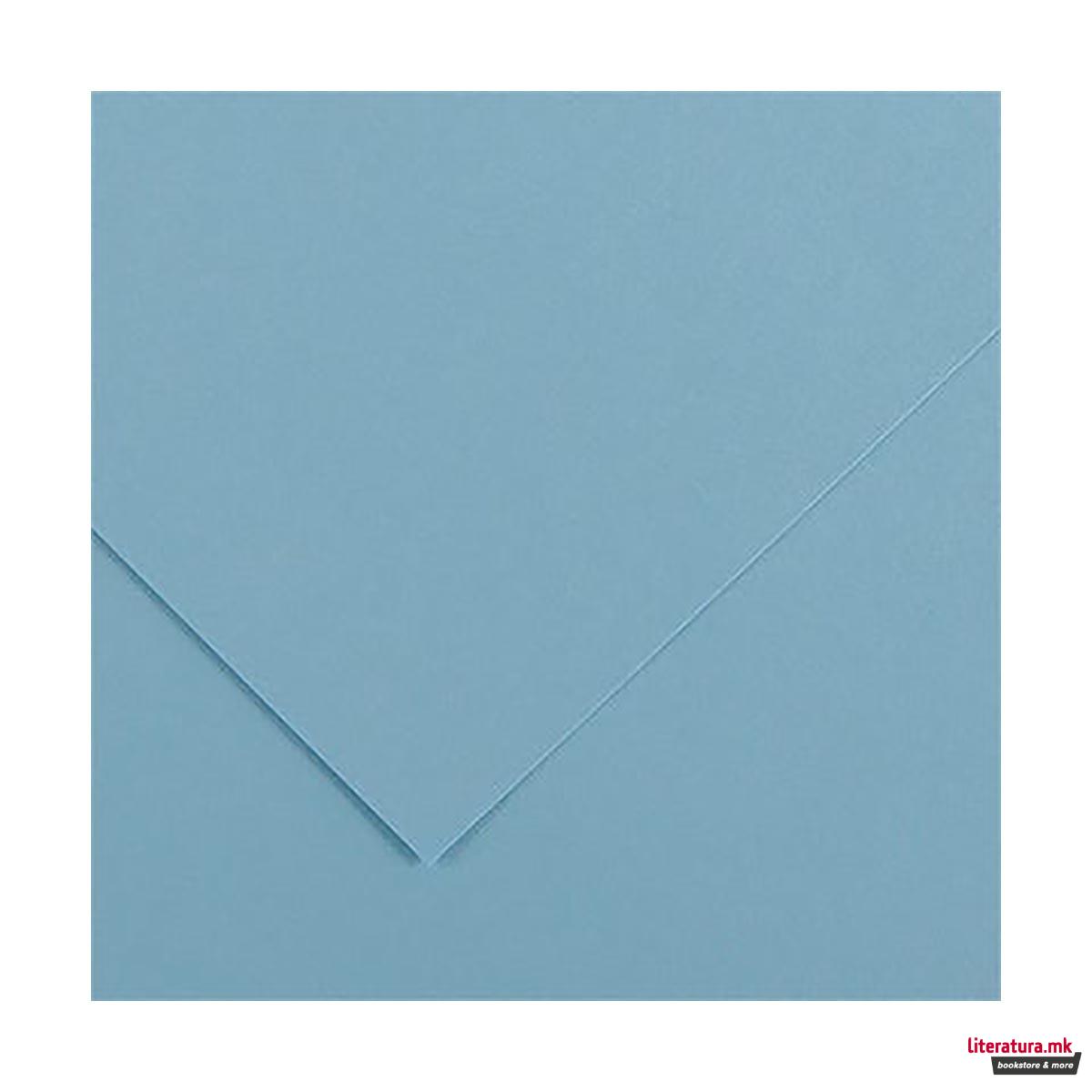Хартија во боја, Canson, Colorline, 50 x 70 цм, 220 г/м² Sky Blue 20