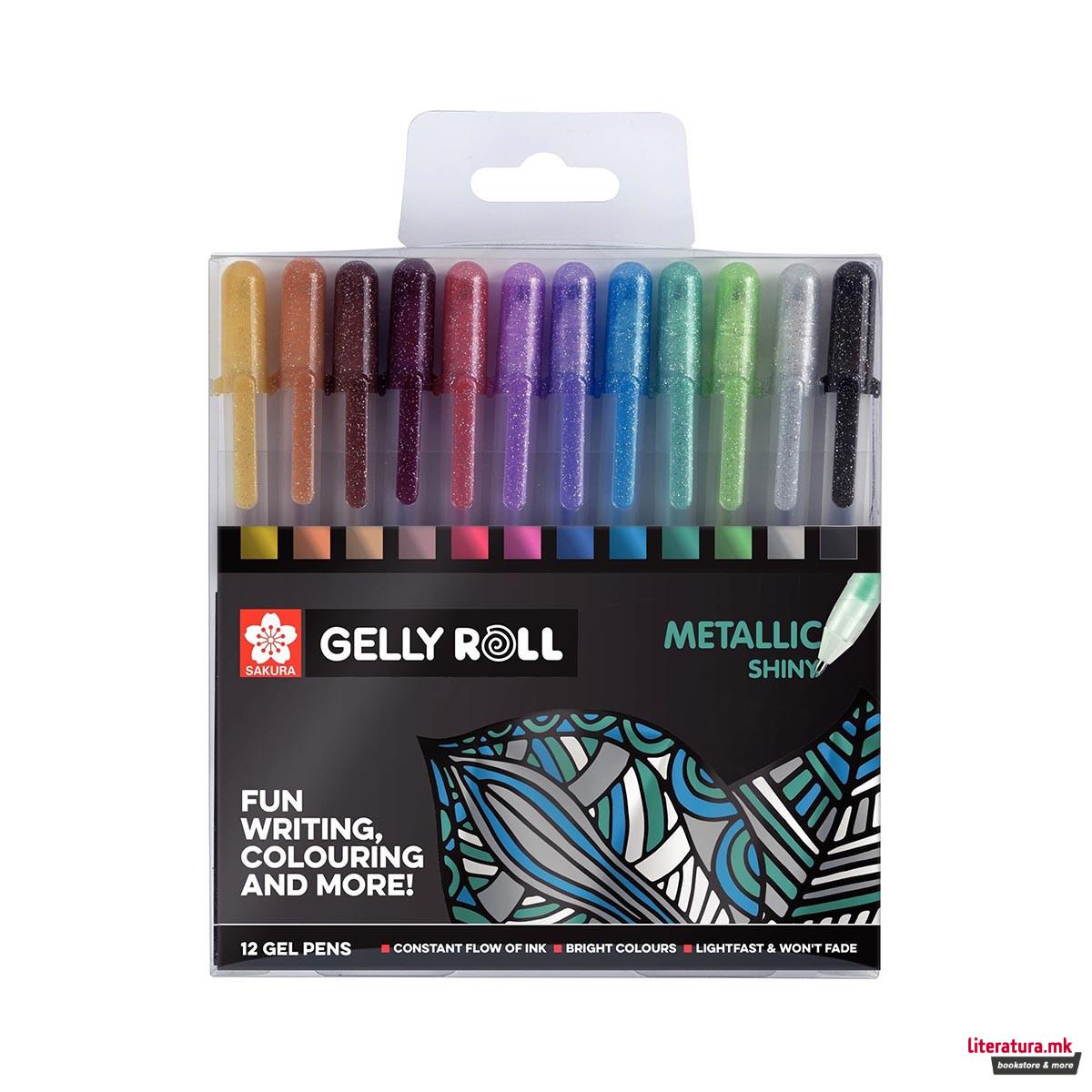 Сет ролери, Sakura, Gelly Roll Metallic Set, 1/12 