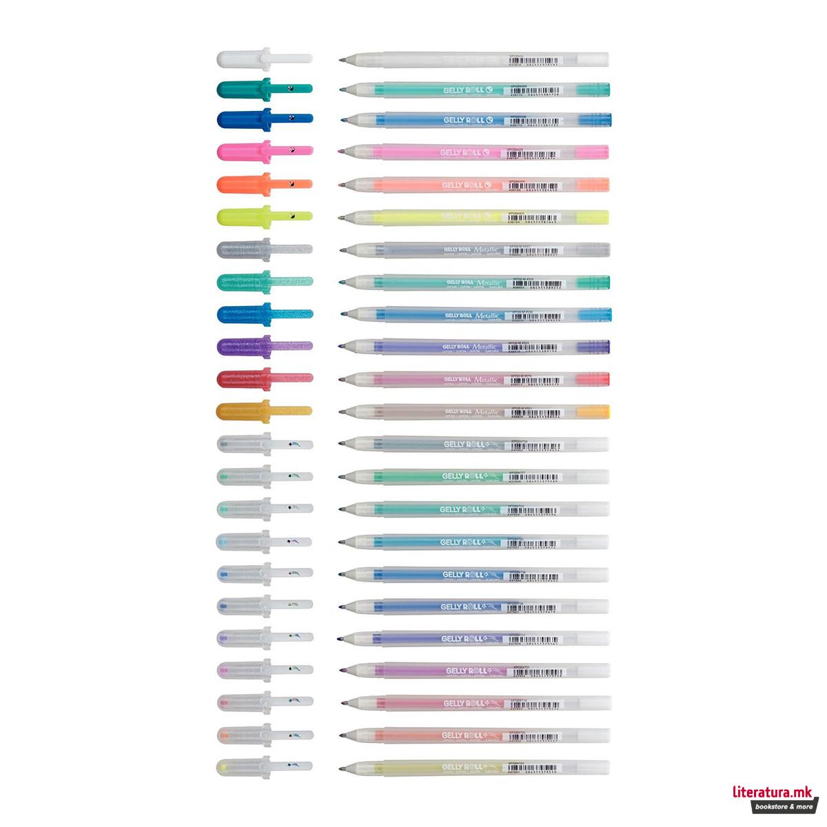 Сет ролери, Sakura, Gelly Roll Mixed Сет - Stardust/Metallic/Moonlight, 1/24 