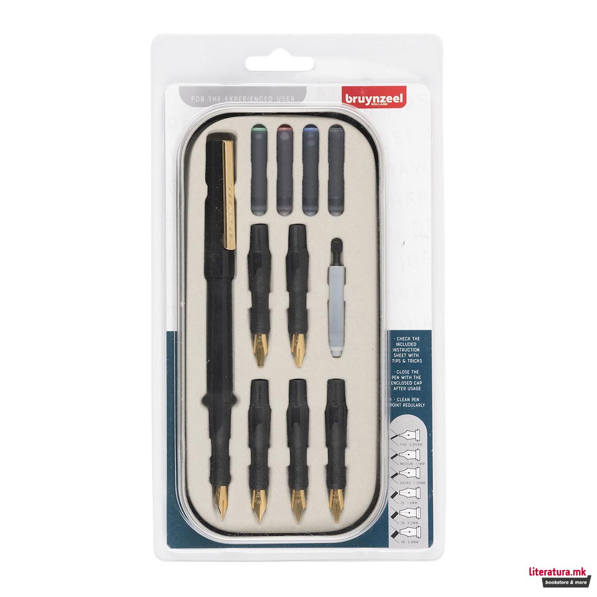 Калиграфски сет, Bruynzeel, Calligraphy set, 1/14 