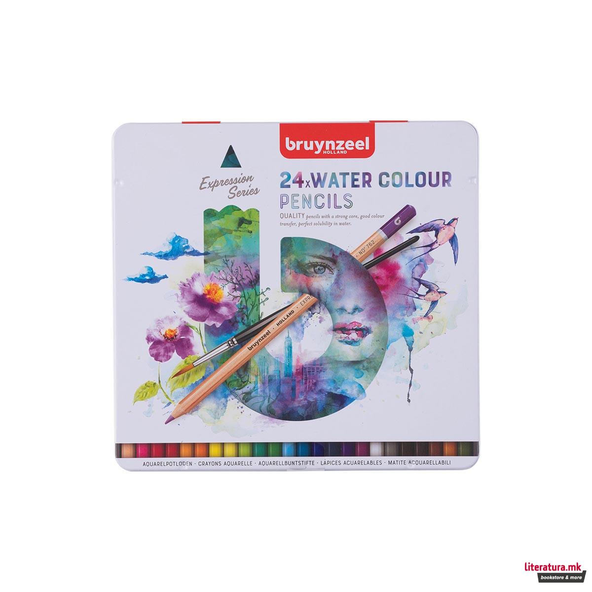 Акварелни дрвени бои, Bruynzeel, Expression Series - Water Colour Pencils, 1/24