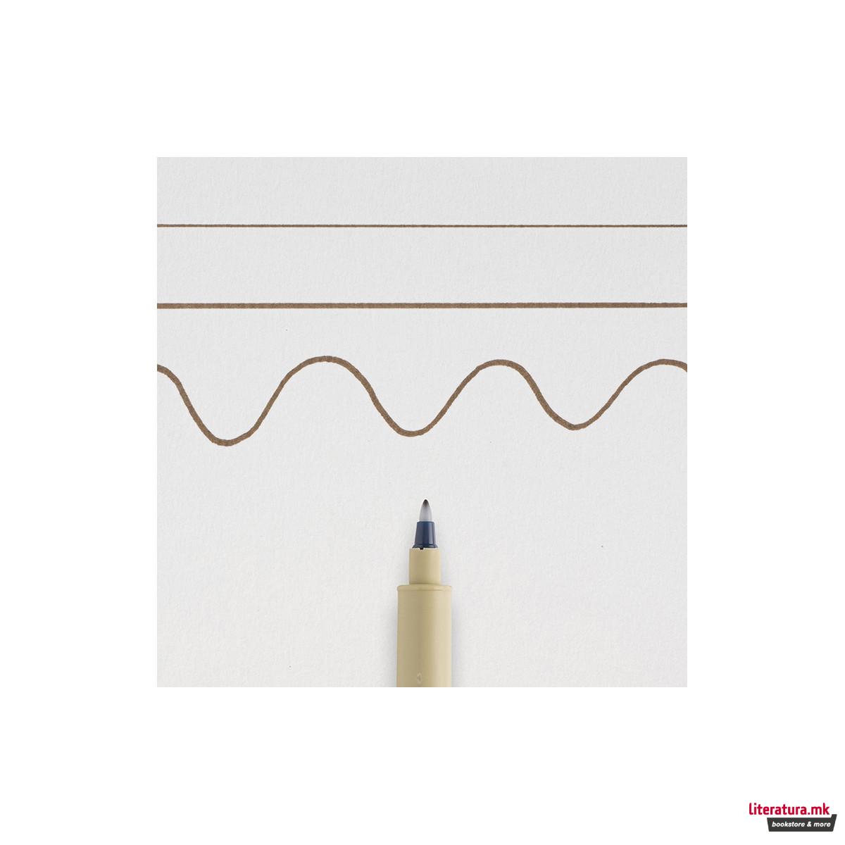 Фајнлајнер, Sakura, Pigma Micron PN, sepia 