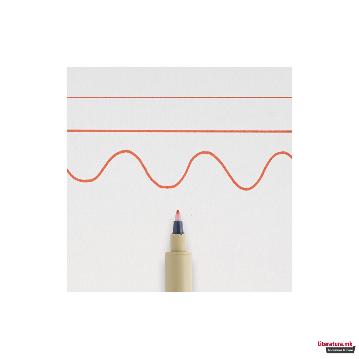 Фајнлајнер, Sakura, Pigma Micron PN, red 