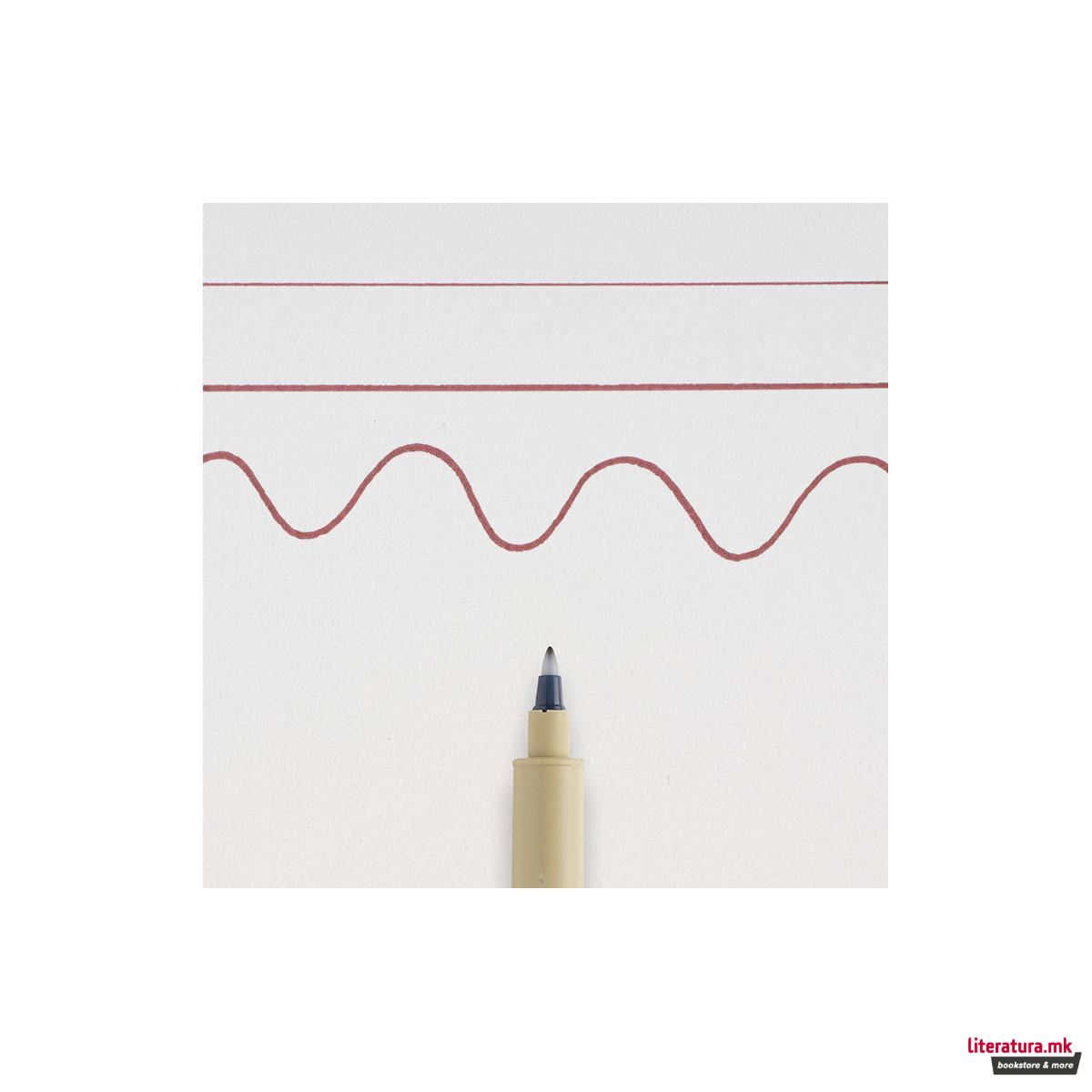 Фајнлајнер, Sakura, Pigma Micron PN, burgundy 