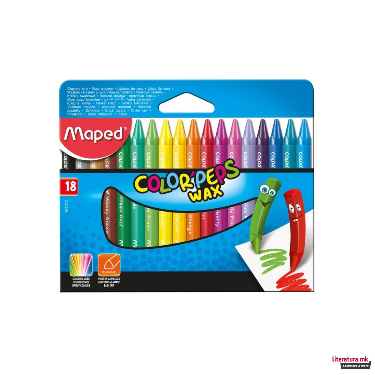 Восочни боици, Maped, Color'Peps, 1/18