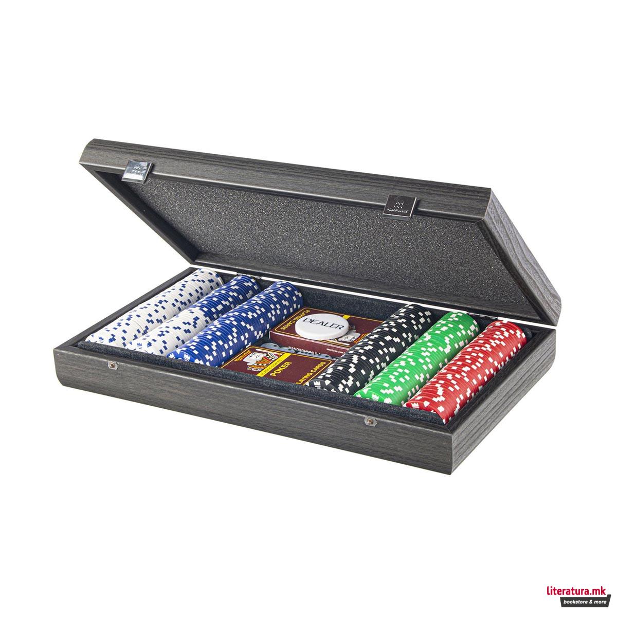 Сет за покер, Luxury Black Wooden Replica 