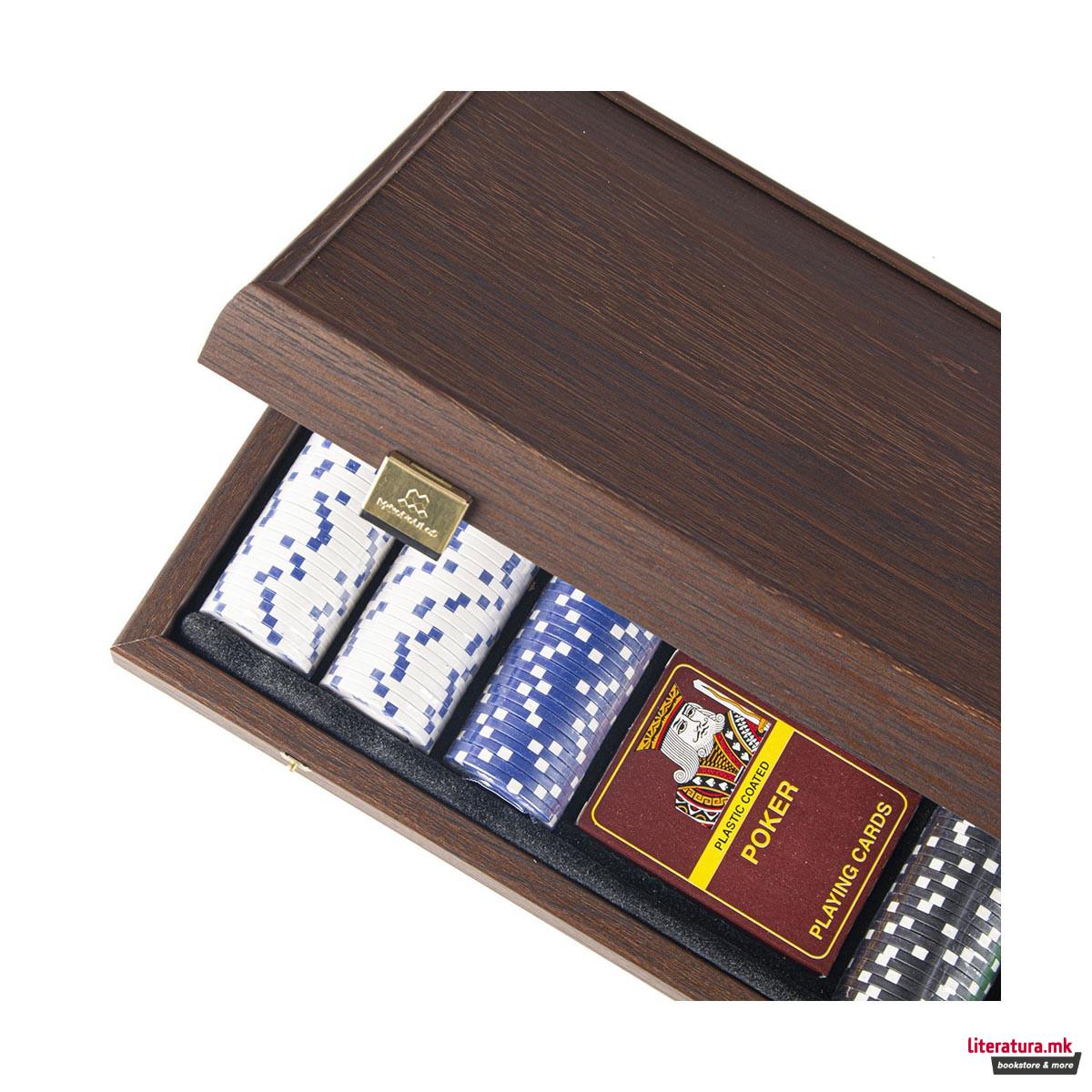 Сет за покер, Luxury Dark Walnut Replica 