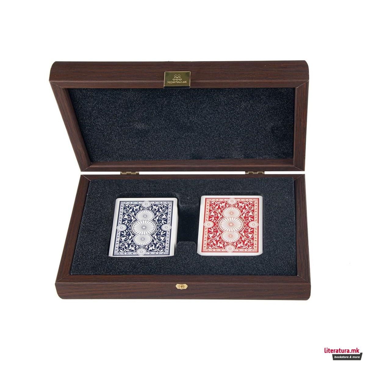 Карти за играње во кутија, Luxury Dark Brown 