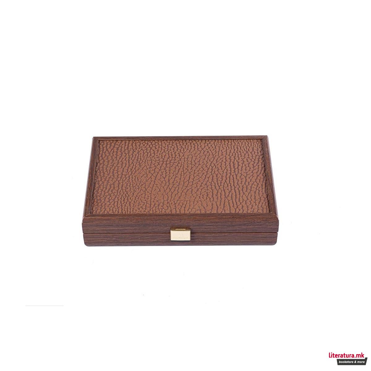 Карти за играње во кутија, Luxury Caramel Leatherette 