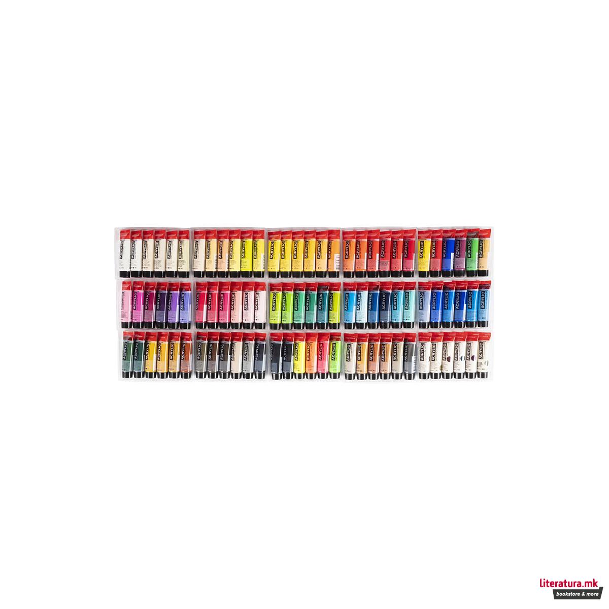 Сет акрилни бои, Amsterdam, All Acrylics - Standard Series, 90 x 20мл 