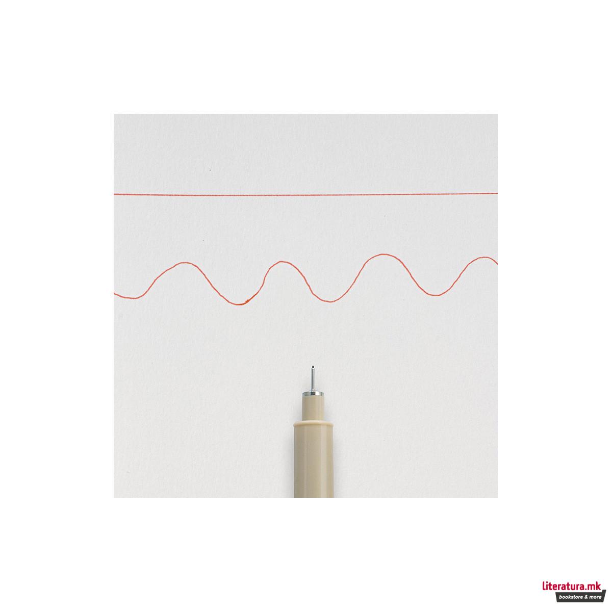 Фајнлајнер, Sakura, Pigma Micron 005, 0.2 мм, црвен 