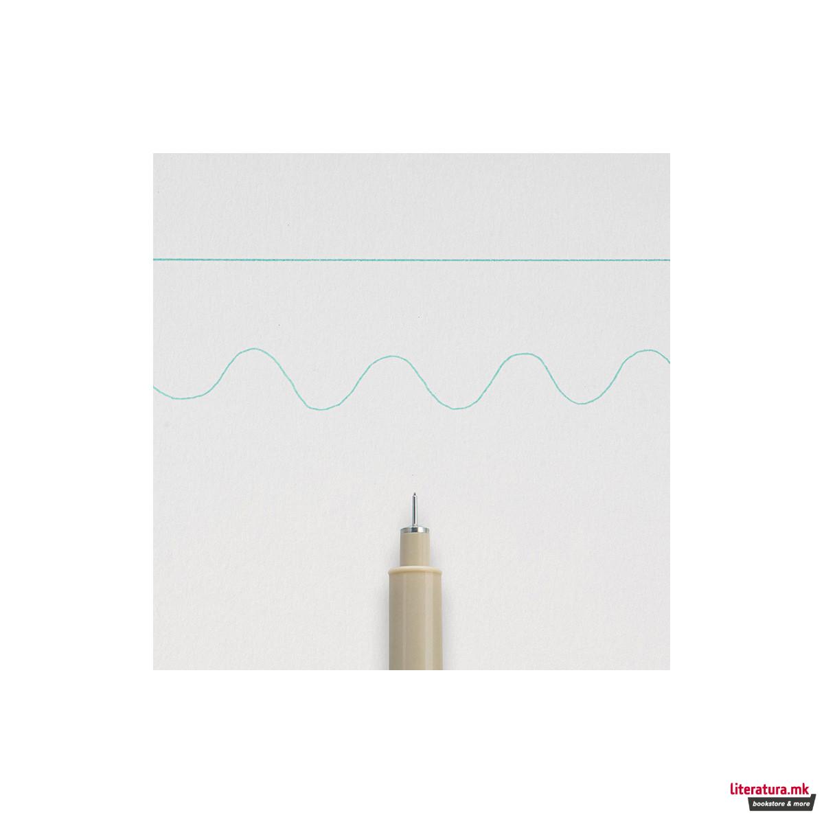 Фајнлајнер, Sakura, Pigma Micron 005, 0.2 мм, зелен 