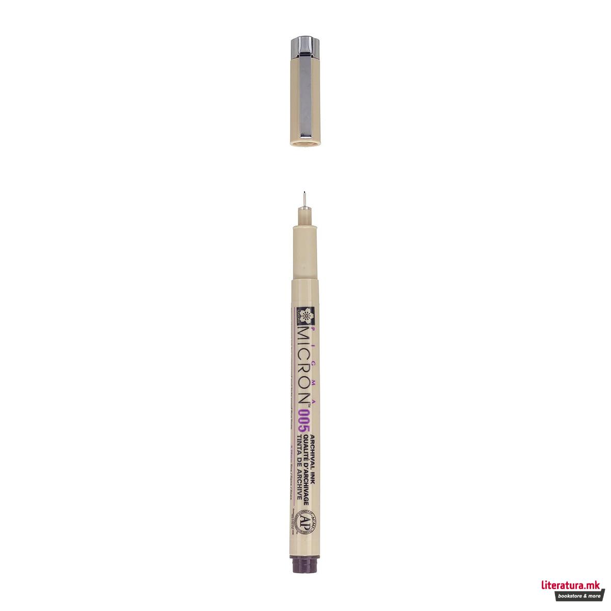 Фајнлајнер, Sakura, Pigma Micron 005, 0.2 мм, сепиа 