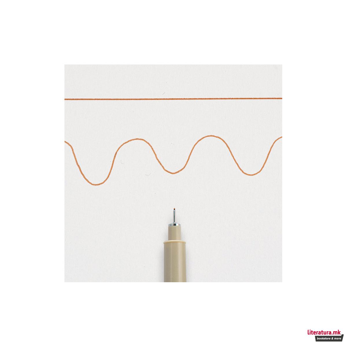 Фајнлајнер, Sakura, Pigma Micron 01, 0.25 мм, кафеав 