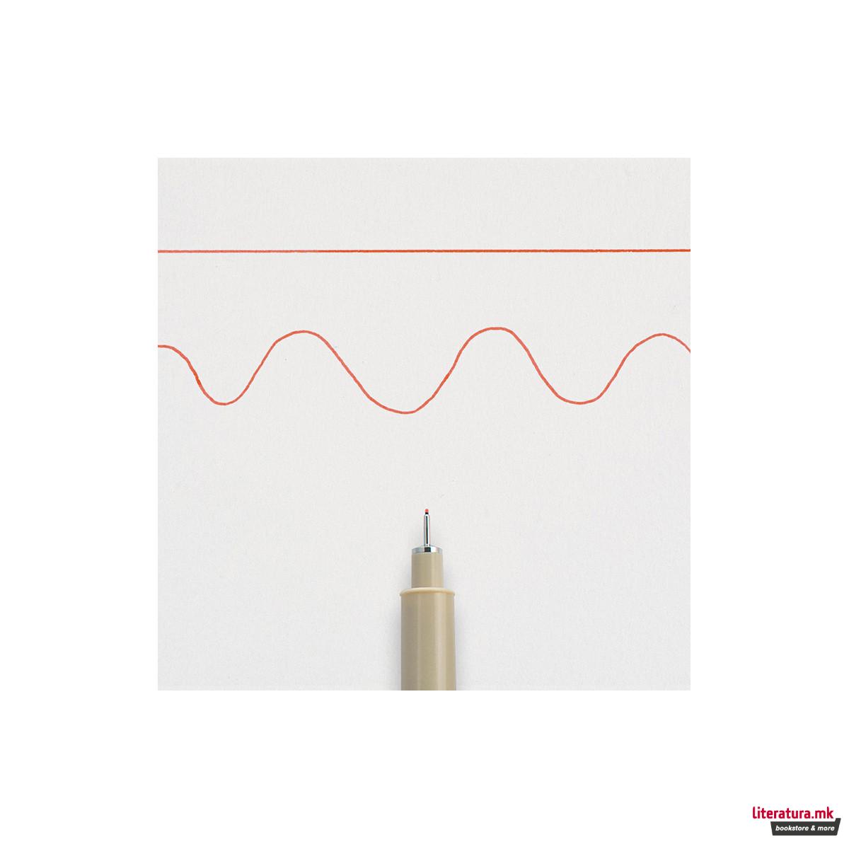 Фајнлајнер, Sakura, Pigma Micron 01, 0.25 мм, црвен 