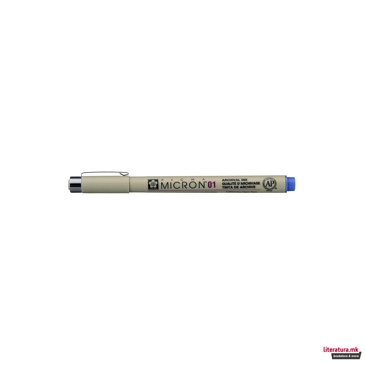 Фајнлајнер, Sakura, Pigma Micron 01, 0.25 мм, син 