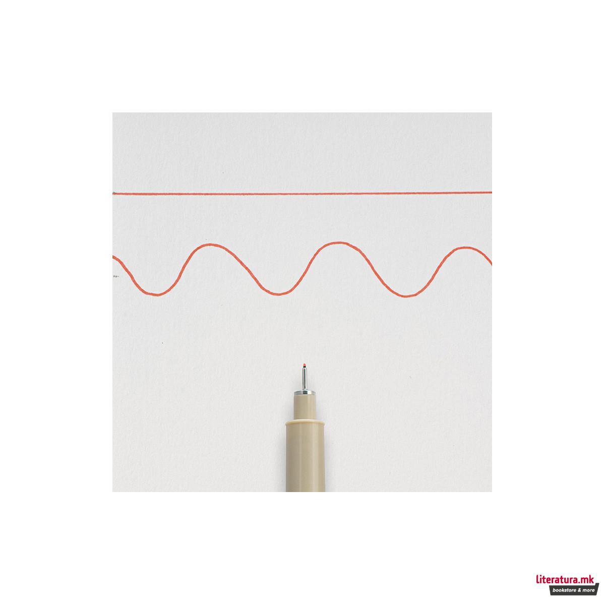 Фајнлајнер, Sakura, Pigma Micron 02, 0.3 мм, црвен 