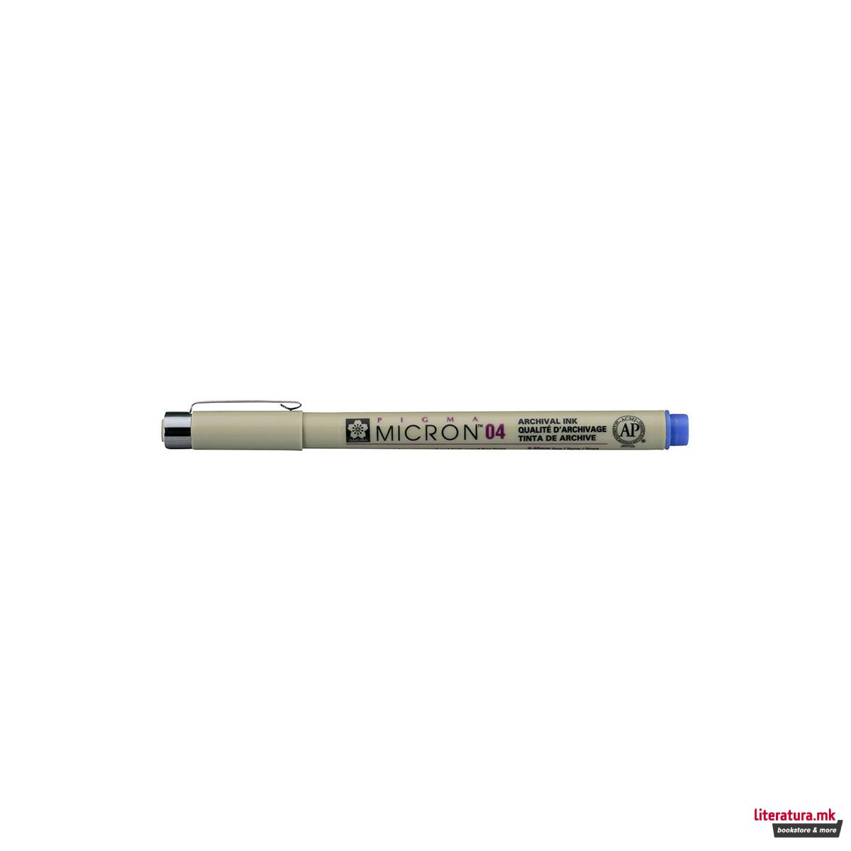 Фајнлајнер, Sakura, Pigma Micron 04, 0.4 мм, син 