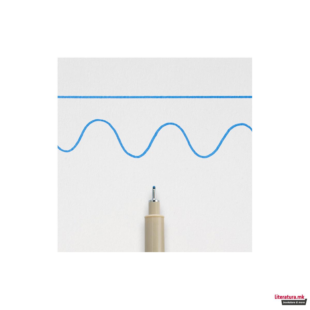 Фајнлајнер, Sakura, Pigma Micron 08, 0.5 мм, син 