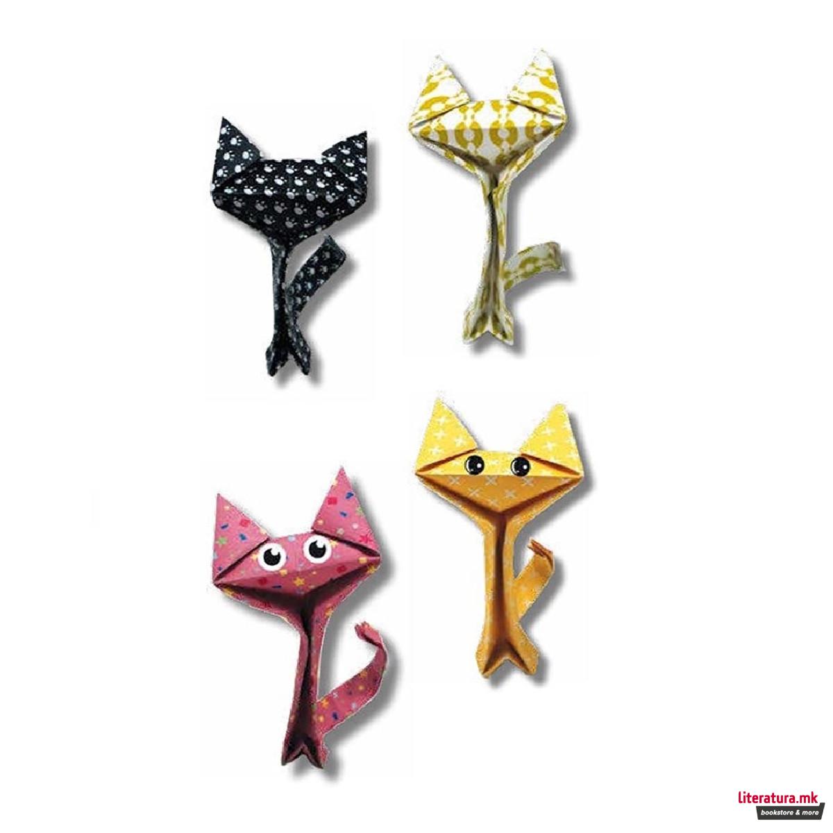 Забавно оригами -Мачиња, 20 x 20 цм 