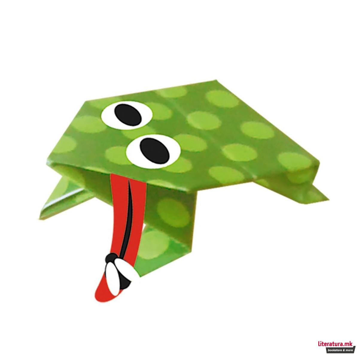 Забавно оригами -Жаби, 20 x 20 цм 