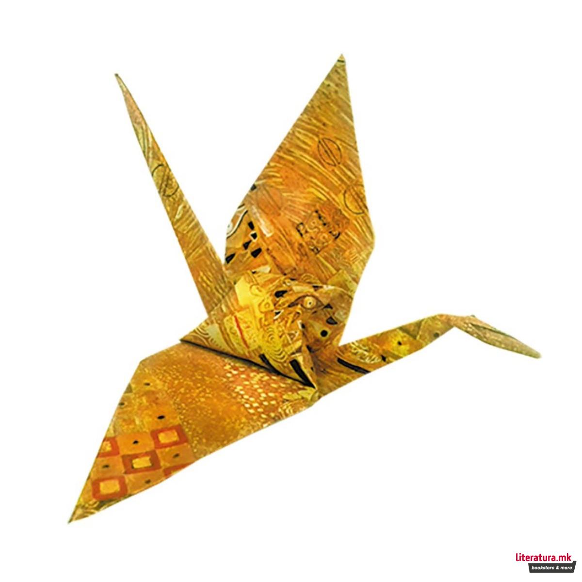 Уметничко оригами - Жерави, Gustav Klimt - Cranes, 15 x 15 цм 