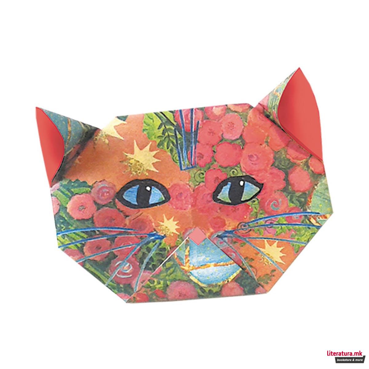 Уметничко оригами - Мачиња, Rosina Wachtmeister - Cats, 15 x 15 цм