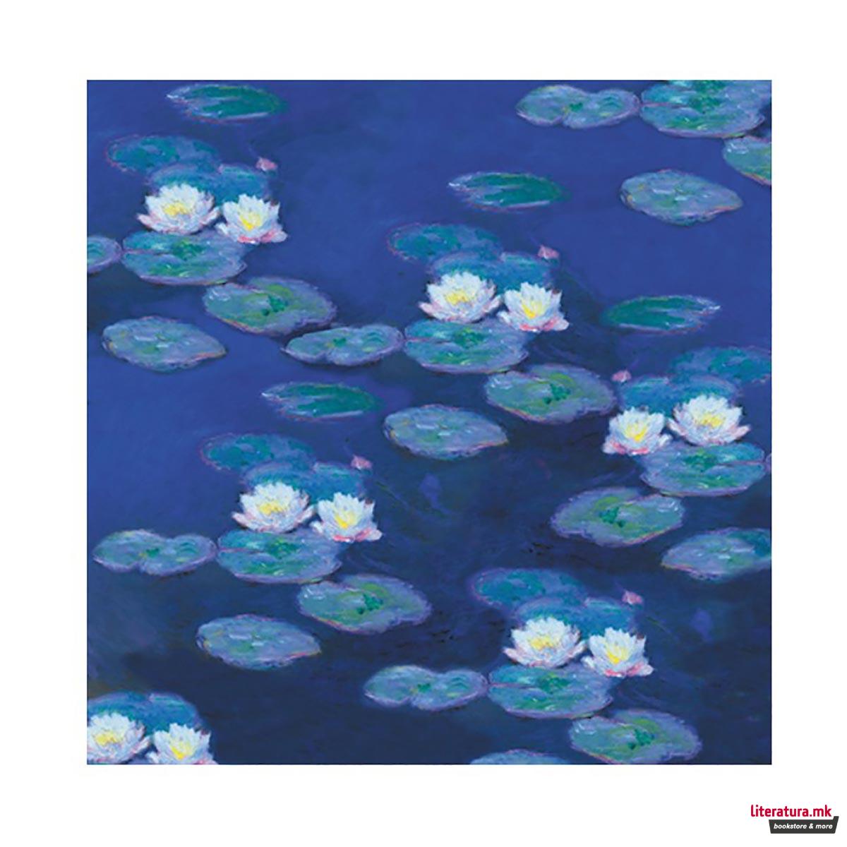 Уметничко оригами - Лебеди, Claude Monet - Swans, 15 x 15 цм 