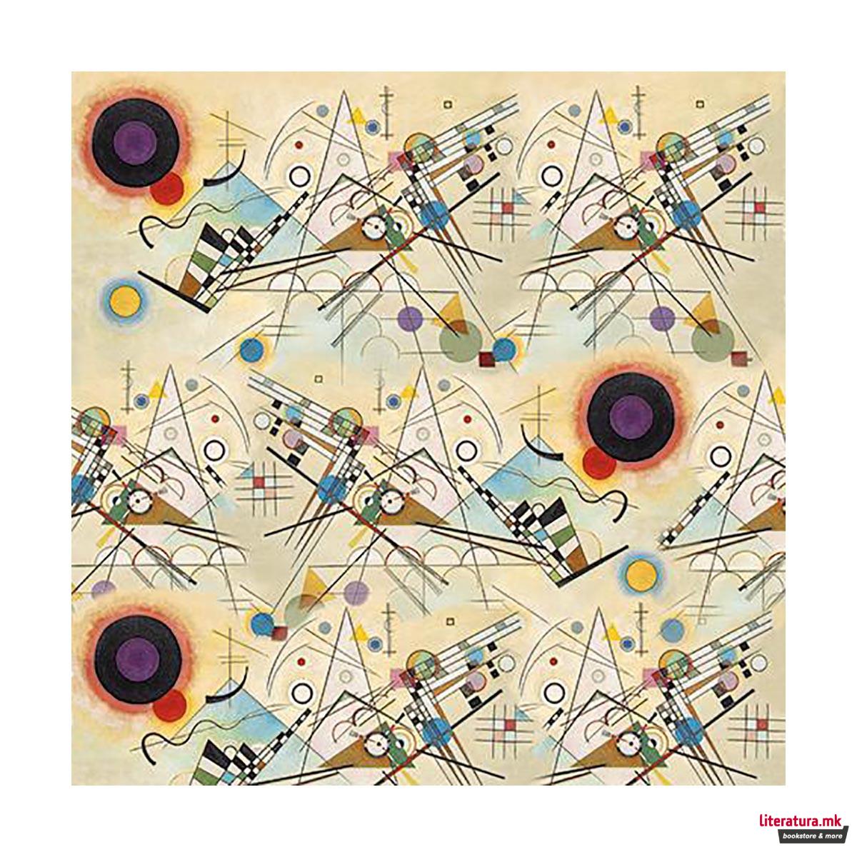 Уметничко оригами - Птици, Wassily Kandinsky - Birds, 15 x 15 цм 