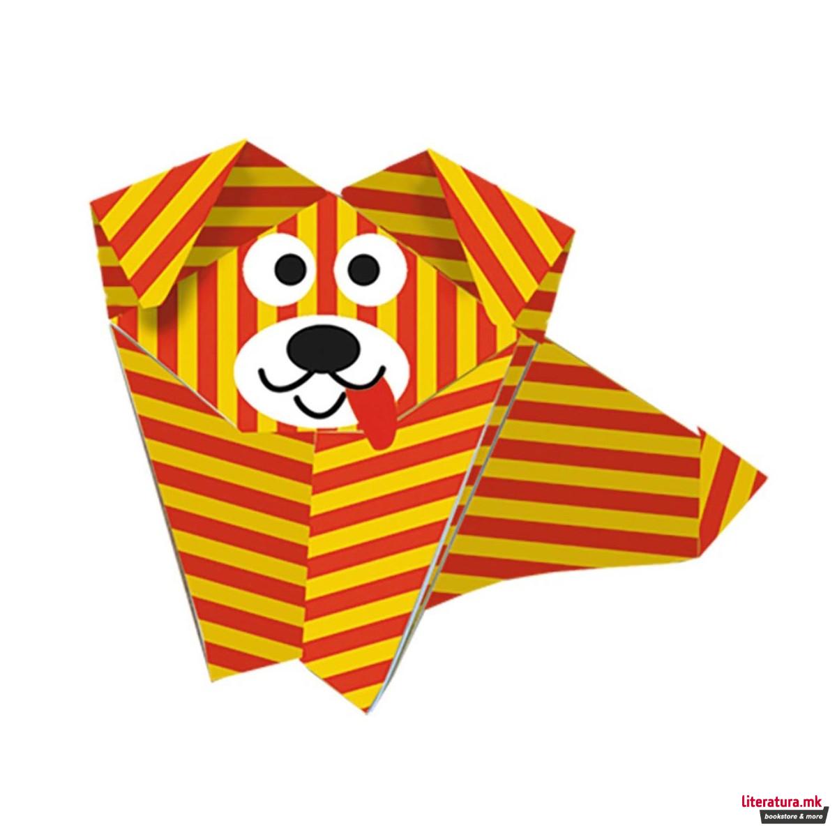 Детско оригами - Кучиња, 15 x 15 цм 