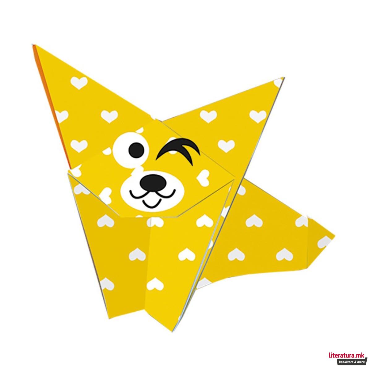 Детско оригами - Кучиња, 15 x 15 цм 