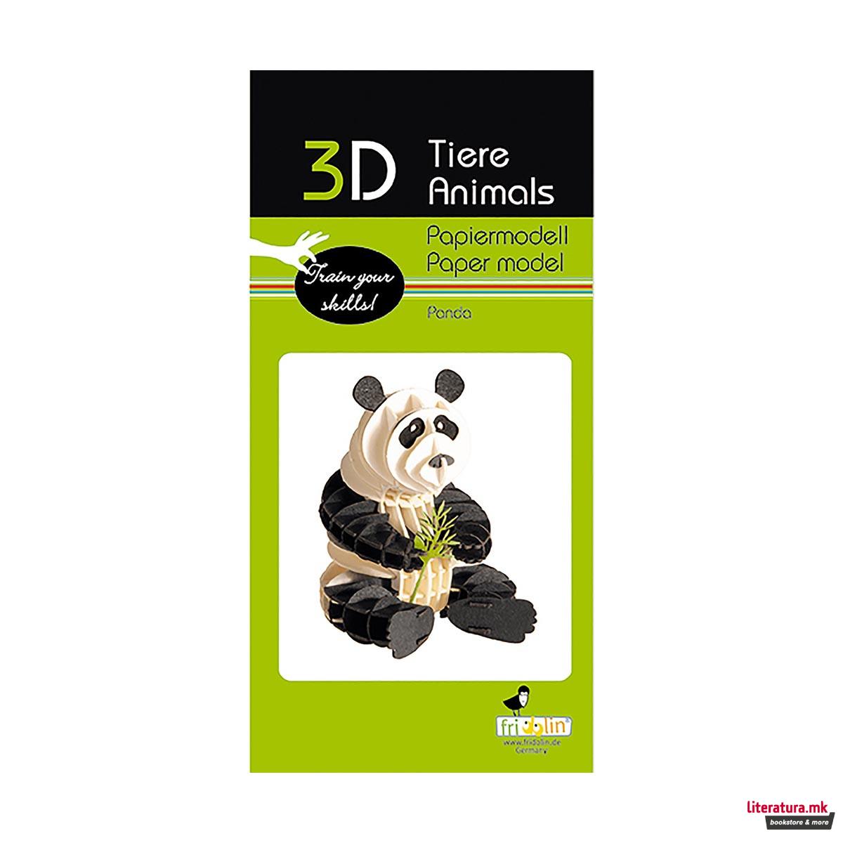 3D сложувалка - Панда 