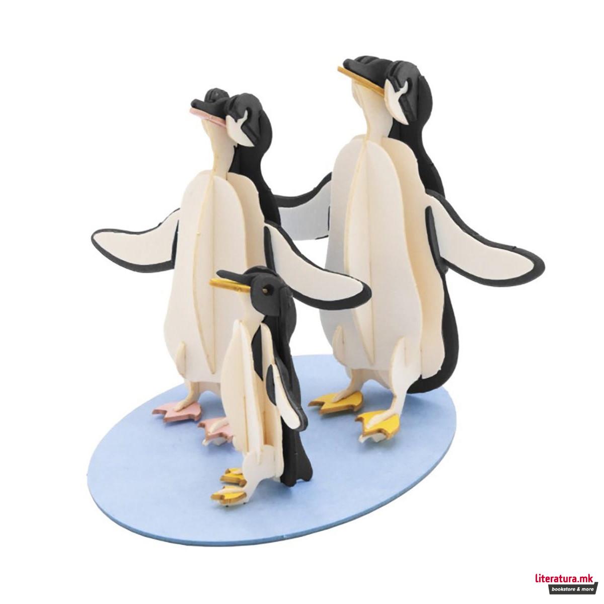 3D сложувалка - Пингвини 