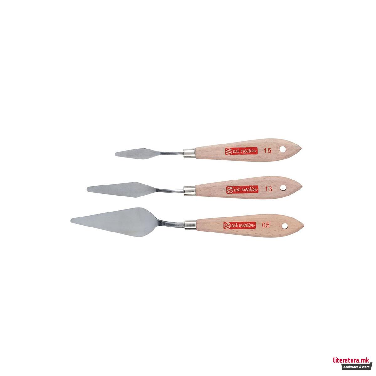Сет од 3 шпакли, Talens Art Creation Palette knife set, 05/13/15 