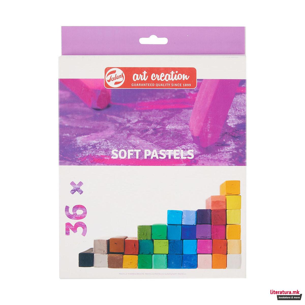 Сет меки пастели, Talens Art Creation Soft Pastel set, 36 бои 