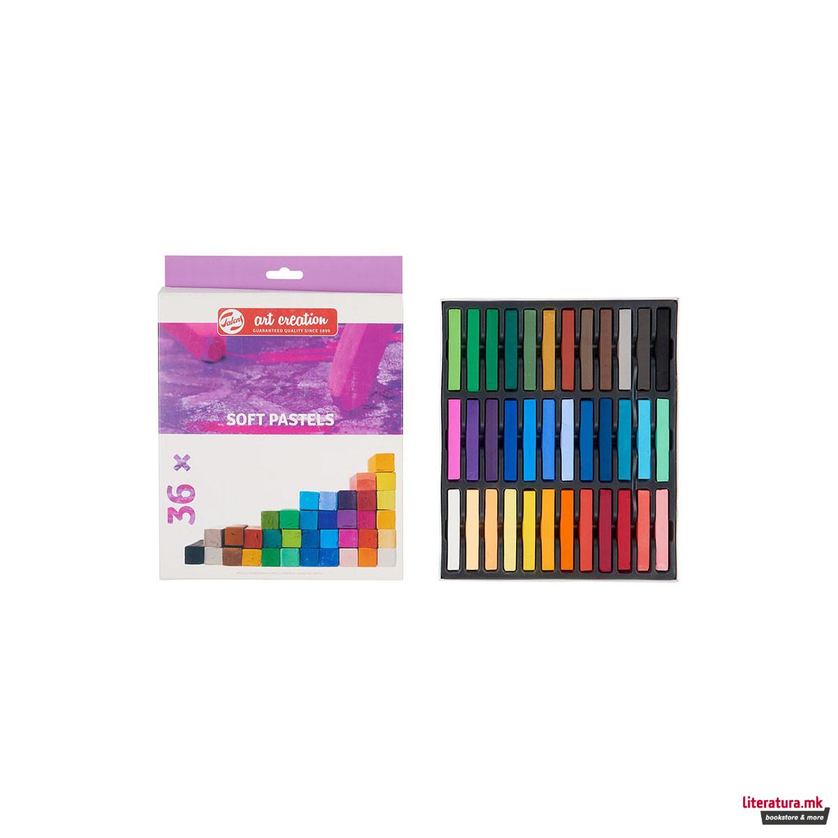 Сет меки пастели, Talens Art Creation Soft Pastel set, 36 бои 