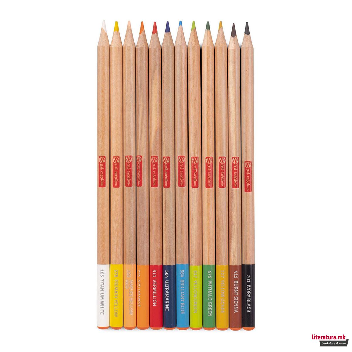 Сет моливи во боја, Talens Art Creation, Colour Pencils, 12 бои 